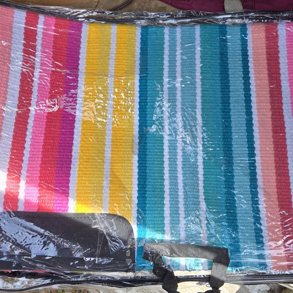Colorful Striped Pet Blanket
